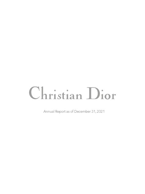 dior annual report 2018 english|christian Dior annual report.